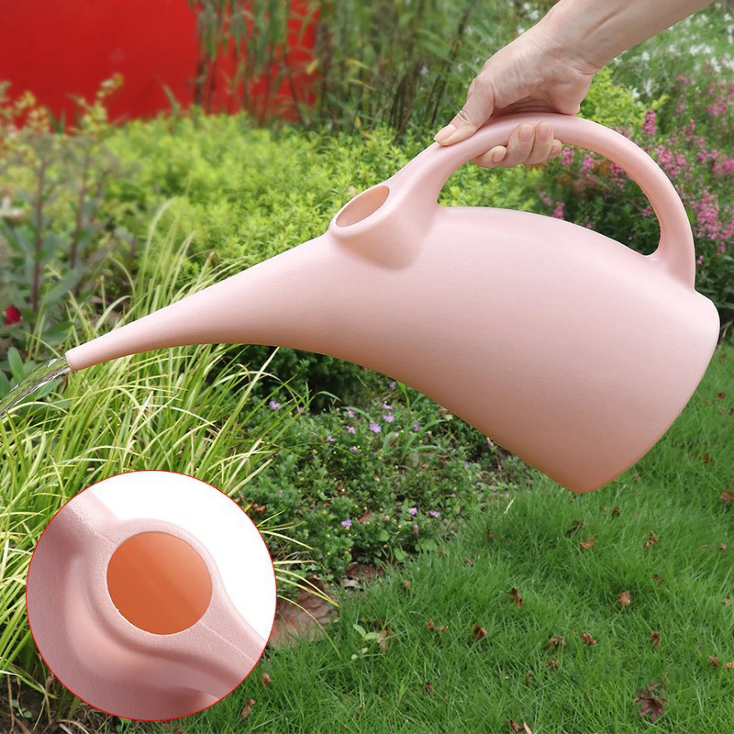 Long Mouth Indoor and Outdoor 1L 2L 3L Flower Watering Can for Plants - Essential Gardening Tool for Indoor Flower Gardening - E