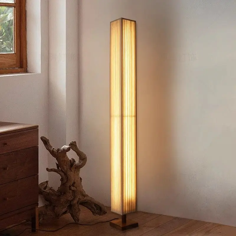 

Japanese Style Floor Lamp Used Next To The Sofa Bedside Bedroom Carpet Living Room Standing Lamp Indoor Lighting Foot Lamp Salon