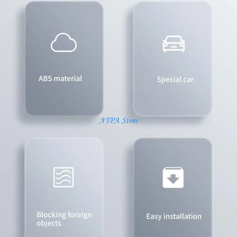 

U13C Rear Air Vent Cover Compatible For Car 3/Y Center Console Armrest Box Back Conditioner Outlet Filter Grille Protector