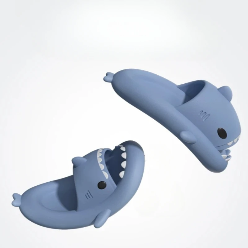 Unisex Shark Slippers Women New Summer Home Flip Flops Men Non-Slip Solid Color Couple Sandal Outdoor Cool Indoor Funny Slippers