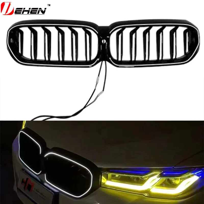 

Suitable for the new 3 Series 5 Series X3X4X5 G20 G30 G01 G02 G05 LCI modified luminous medium grid grille