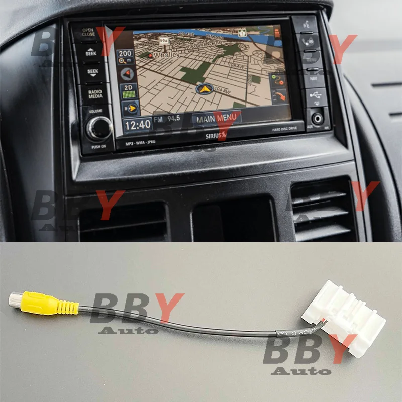 Rear Camera Video Harness Cable For dodge grand caravan 2010~2016 Sirius GPS navigation add Reversing Camera Adapter kit