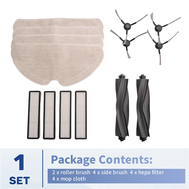 BAAN-Для Dreame D9 Max Gen 2, D10s Pro, D10s Аксессуары для роботов-пылесосов Основная щетка Фильтры Запасные части для швабры