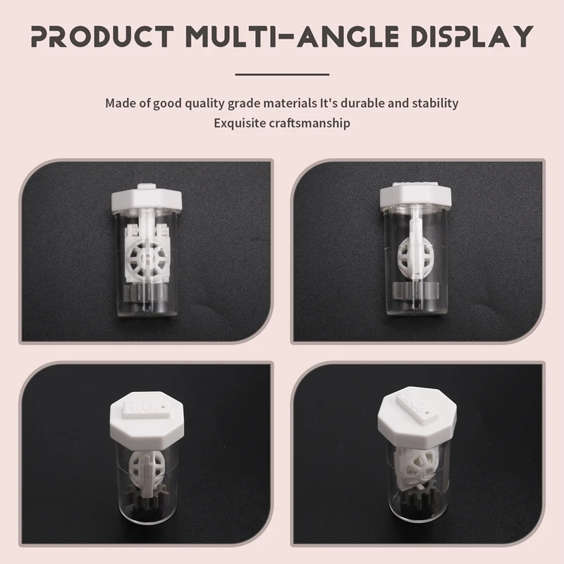 3 Pieces Portable Hydrogen Peroxide Contact Lens Case Cleaner, Eye Scleral Contact Lens Stiff Clip Washer Machine