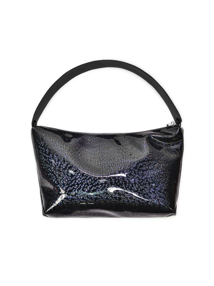 

2025 New Original Patent Leather Glossy Three-dimensional Printed Women's Bag Horizontal Square Large Capacity Handbag Trendy
