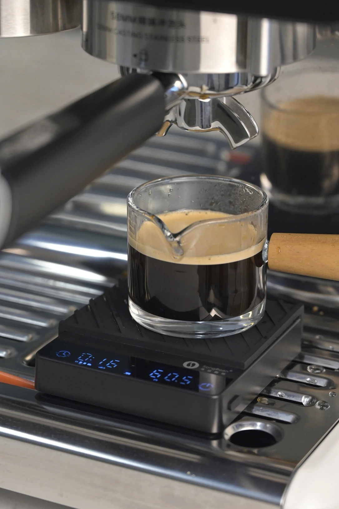 SongBean/SearchPean Tiny2S Up Tiny3C Kaffeewaage Mini mit Timer P Wake Up – Ideal für Espresso und Pour Over in kleinen Räumen – Detail 13
