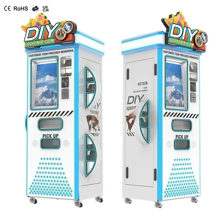 New Commemorative Coin Refrigerator Magnet Two-In-One 2-minute Printing 85-inch Touch Screen Vending Machine Multiple Payment