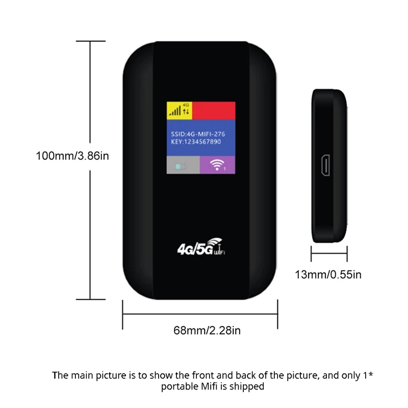 Routeur WiFi sans fil portable avec emplacement pour carte SIM, modem Mifi de poche, point d'accès mobile, facile à utiliser, 4G, 150Mbps, persévérance