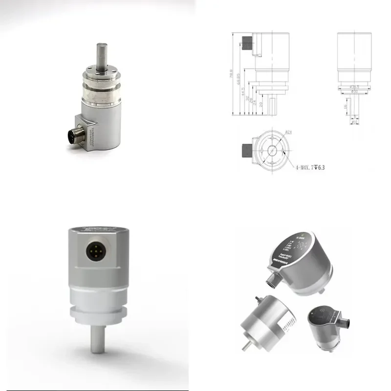 Large 36mm rotary encoder sensor with CANbus calibrated 9-36v DC multi-turn for construction machinery parts