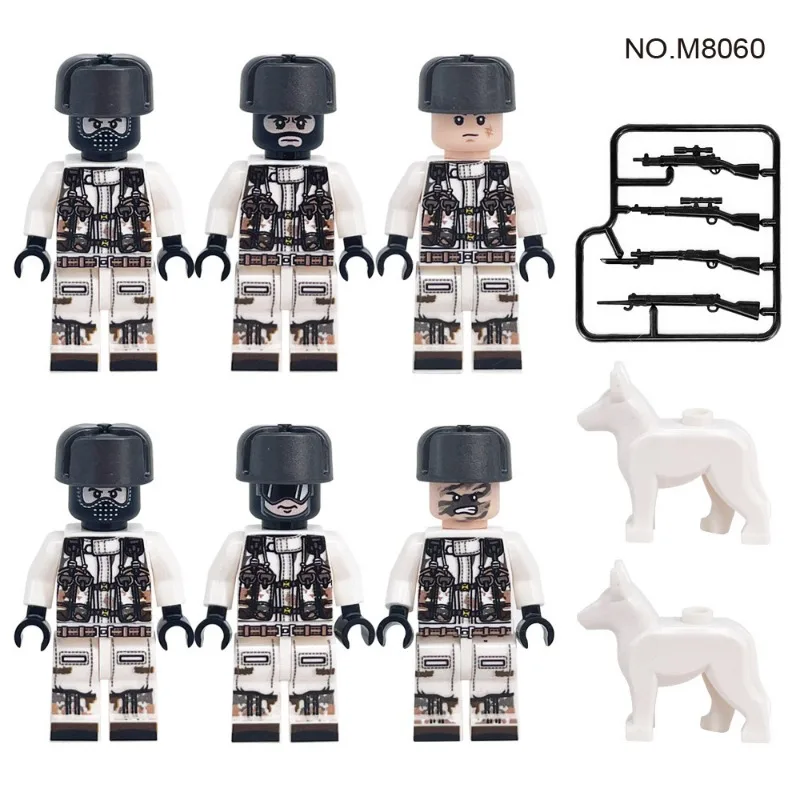 

Немецкие полевые войска: 8199 фигурок солдат-снеговиков, оптовая продажа, детские сборные игрушки-конструкторы из мелких деталей