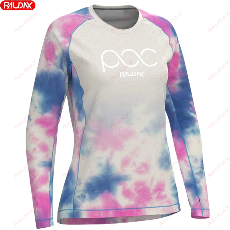 RAUDAX POC New Autumn Women\'s Cycling Shirt Breathable Cycling Long Sleeve MTB Bicycle Downhill Jersey Spring Cycling Sweatshirt