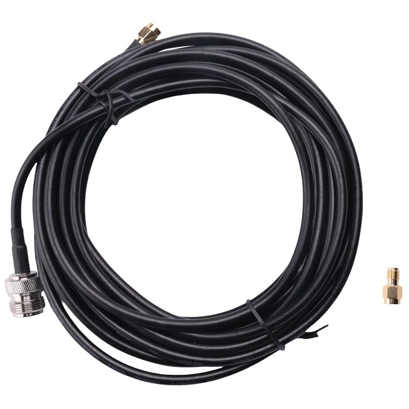 

NEW-N Type Female To RP-SMA Male SMA Male 20Ft RG58 Low Loss Extension Cable For Wifi 4G LTE Lora Antenna Nebra RAK