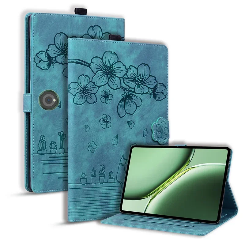 Funda For OnePlus Pad 2 Case 12.1 inch Embossed 3D Cute Cat Wallet Filp Stand Cover Coque For One Plus Pad 2 12 1 Tablet Cover