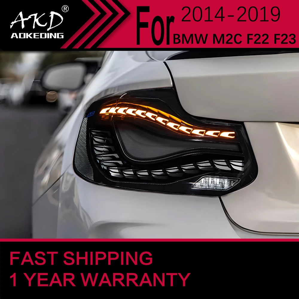 

Автомобильные фары для BMW M2C F22 F23 светодиодный Tail светильник 2014-2019 220i 225i задний стоп-сигнал тормозной сигнал DRL задние автомобильные аксессуары