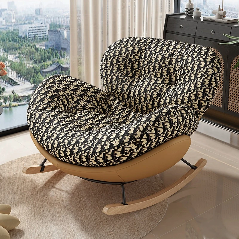 comfortable advanced living room chairs affordable luxury Relaxing Modern sleepable Rocking chair single person chaise furniture