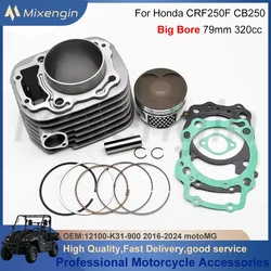For Honda CRF250F CB250 Big bore 79mm 12100-K31-900 2016-2024 Motor Engine Parts cylinder piston gasket Rebuild Overhaul Kit