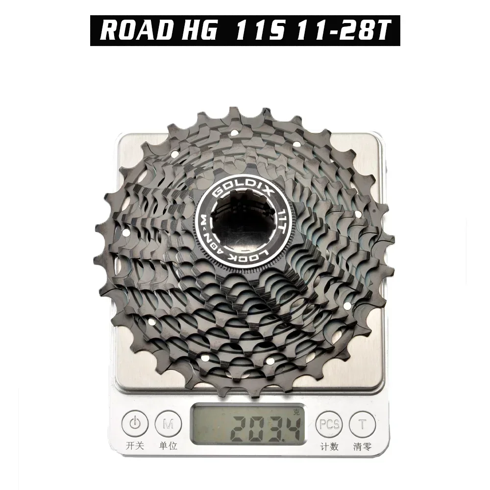 GOLDIX SL CNC Road Bike 12/11S Ultralight Freewheel 11/12-28/30/32/34T Bicycle Cassette Flywheel 12 Speed K7 Gravel 11V Sprocket