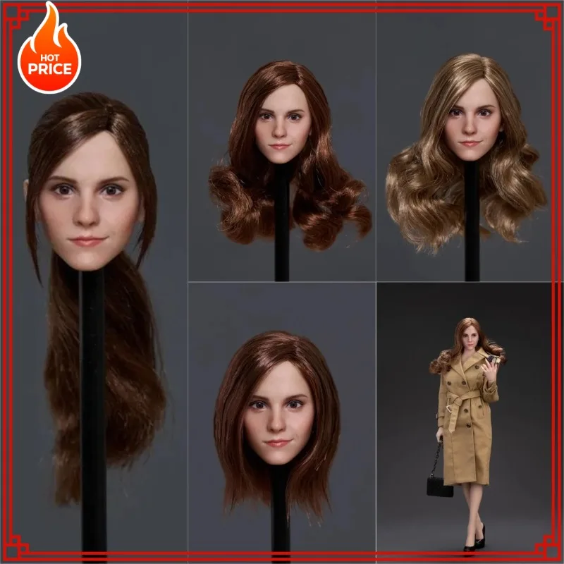 

Z6TOYS ZC012 1/6 Scale Europe US Beauty Head Sculpt Movable Eyes Hermione Head Craving Model for 12" Wheat Skin Action Figures