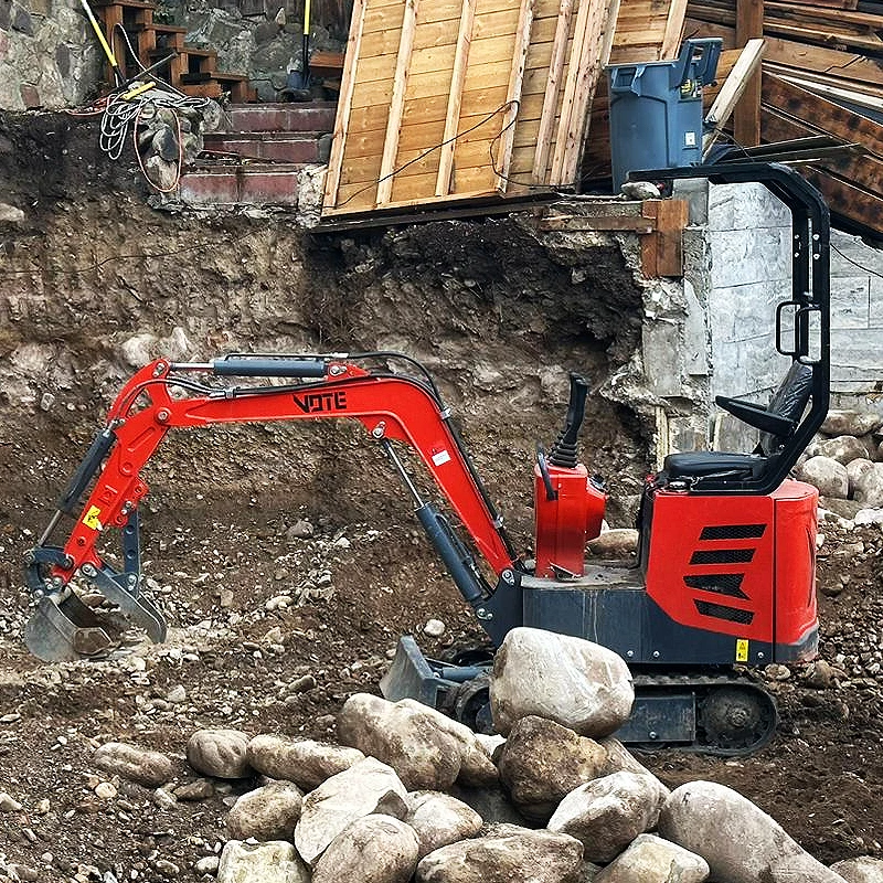 Spedizione gratuita a buon mercato Mini escavatore macchina fattoria usato nuovo escavatore cingolato Epa motore escavatori 1Ton Mini escavatore personalizzato