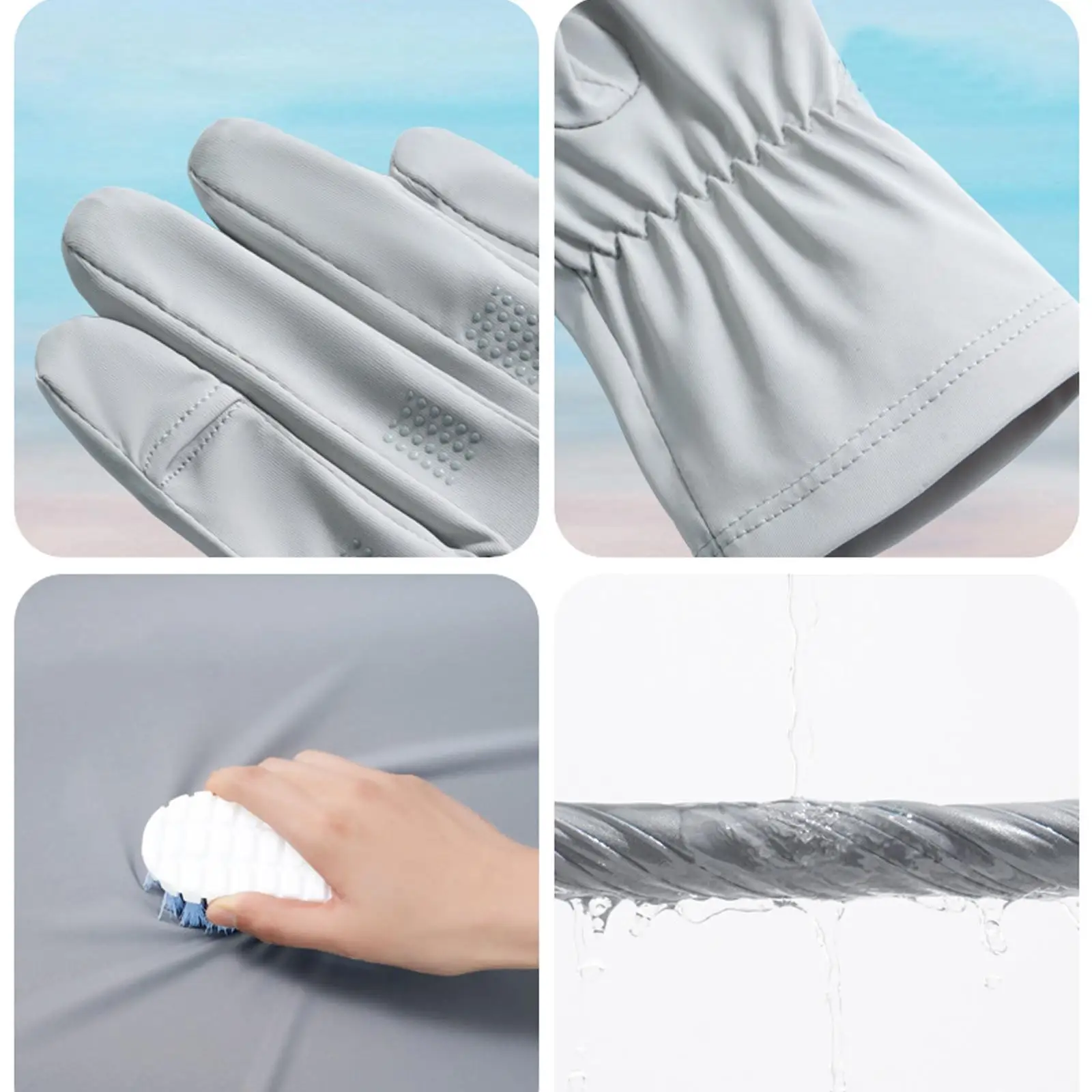 Women's Sun Protection Gloves, Touch Screen Driving Gloves, Non-Slip, Cycling