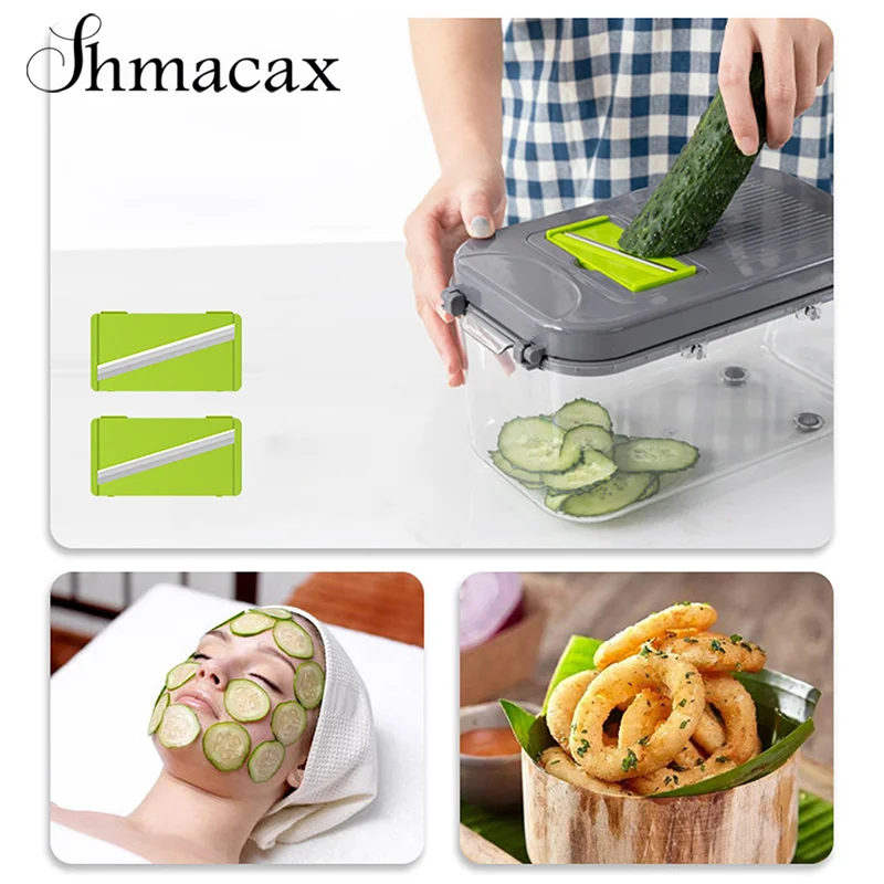 Multifunctional Vegetable Chopper Onion Chopper Food Grate Food Chopper Kitchen Vegetable Slicer Dicer Cut