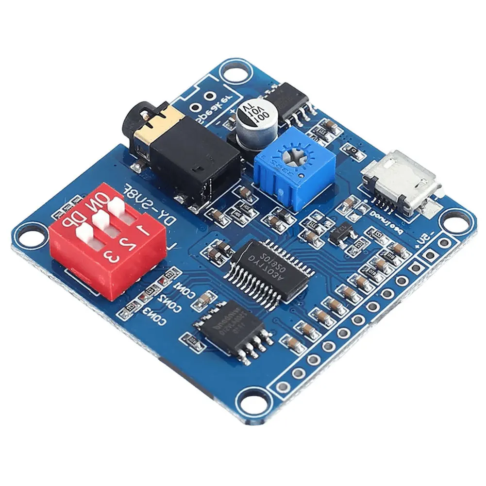 DY-SV8F Voice Sound Playback Module Uart I/O Trigger Playback 64Mbits Flash Sto…