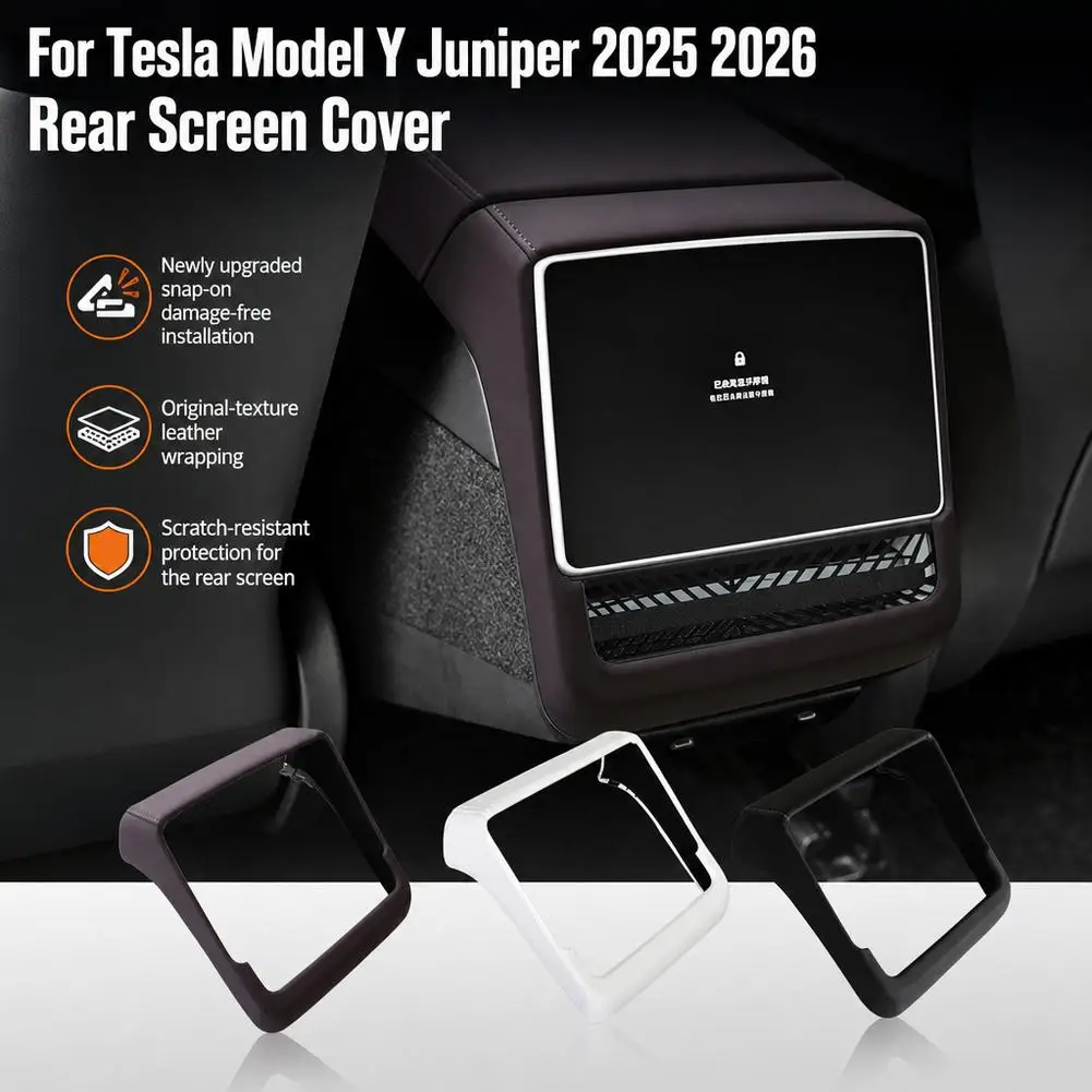 Rear Screen Protection Framefor Tesla Model 3 Highland Model Y Juniper 2026 Armrest Box Interior Modification Accessory