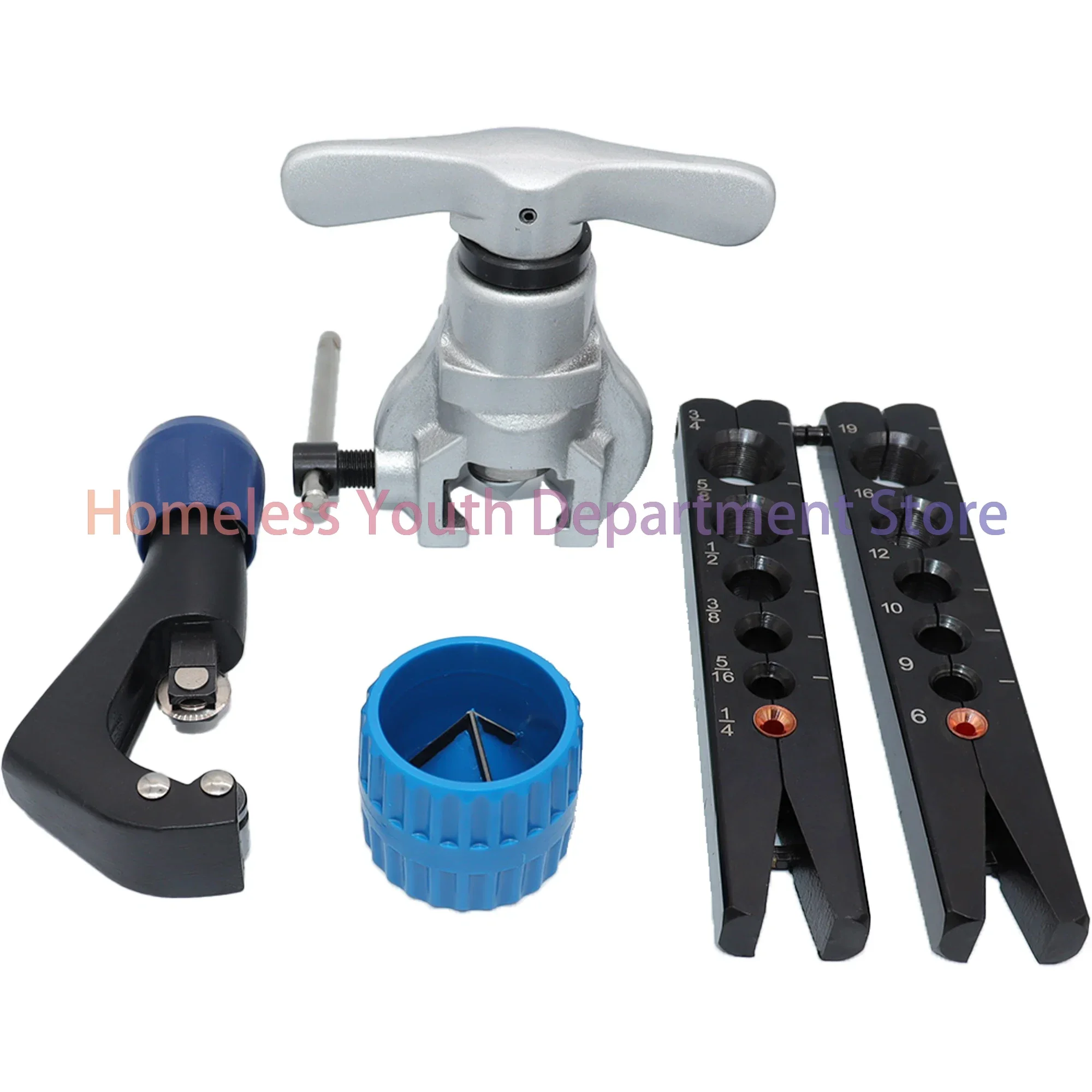 CT-806 Metric and Inch Tube Expander Kit Air Conditioner Copper Pipe Pipe Reamer Tube Flaring Tool 6-19mm 1/4-3/4 Inch