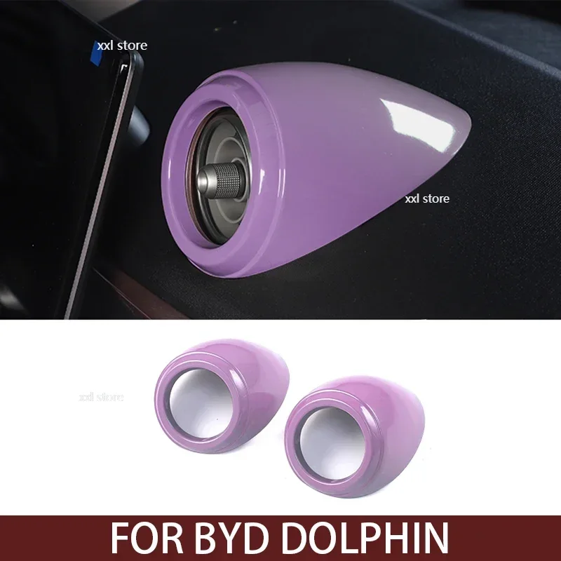 

2 шт. для BYD Dolphin, наклейка на воздуховыпускное отверстие автомобиля/панель прибора, декоративная рамка для выхода воздуха, наклейка, автомобильные аксессуары для интерьера