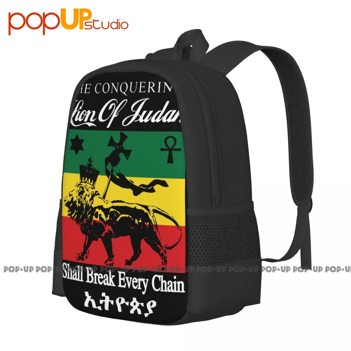 Reggae Jah Rastafari Haile Selassie Vybz Kartel Lion Of Judah Backpack Large Capacity Newest Clothes Backpacks