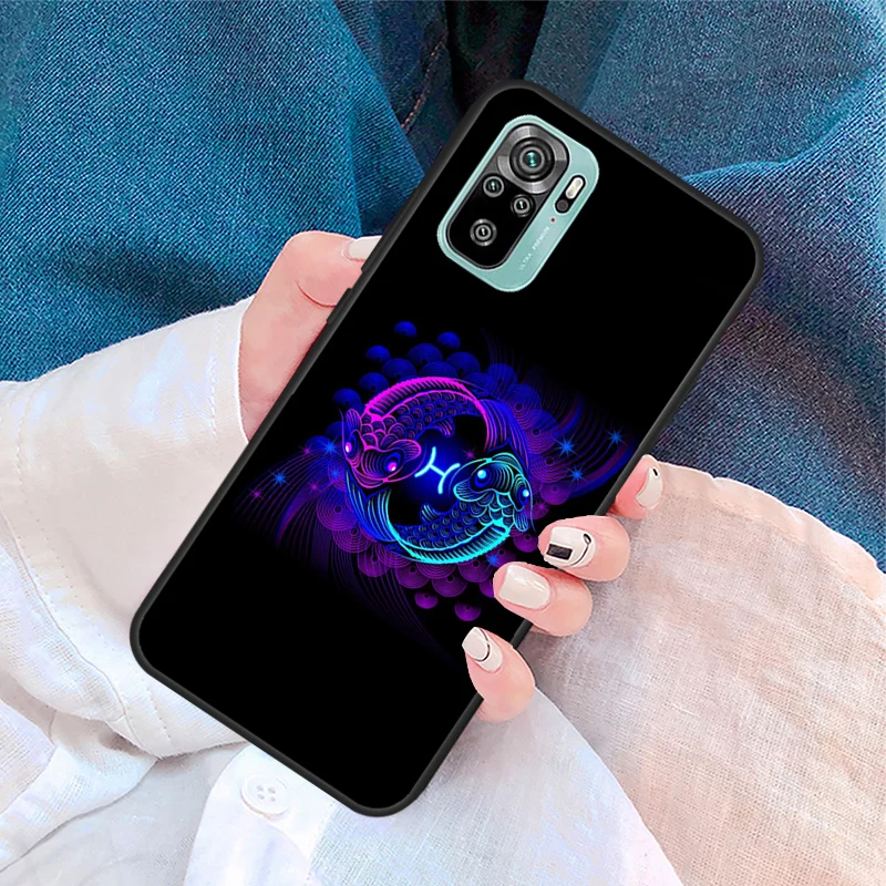 Zodiac Signs Case For Xiaomi Redmi Note 11 10 9 8 12 Pro Plus 9S 10S 11S 12S Cover For Redmi 12C 10 9 C