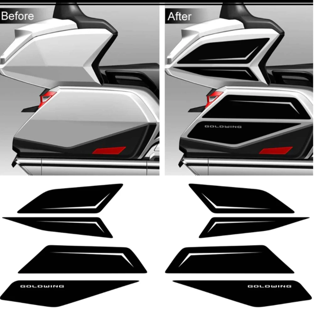 혼다 골드윙 GL1800 GL 1800 수하물 트렁크 스티커, 투어 탱크 패드 데칼 페어링 펜더 액세서리, 2018 2019 2020 2021 2022