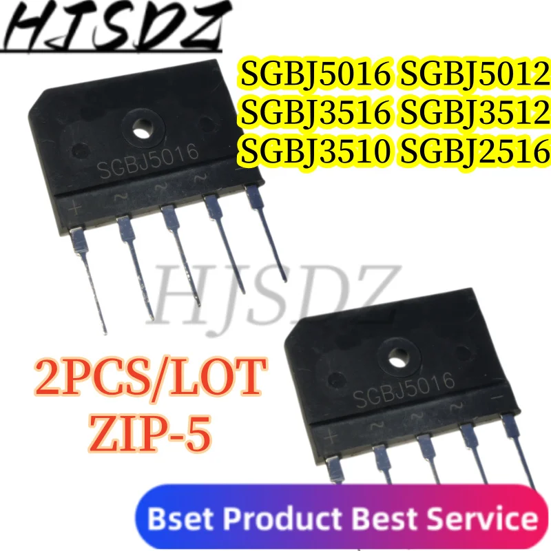SGBJ5016【2PCS/LOT】SGBJ2516 SGBJ3510 SGBJ3512  SGBJ3516 SGBJ5012 SGBJ5016 Three - phase rectifier bridge