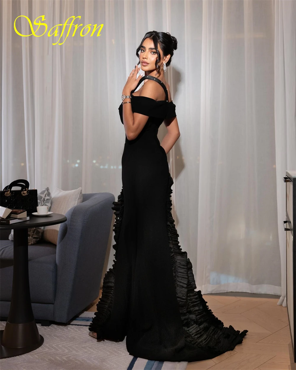 Vestido de noche personalizado con cuello en V, Jersey de sirena con hombros descubiertos, vestidos de fiesta de cristal delicados, vestidos clásicos para ocasiones especiales