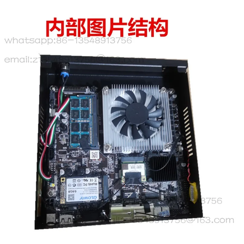 Industrial control mini small host i3 i5 i7 low power consumption office home Gigabit network port HDMI DC12V with wifi