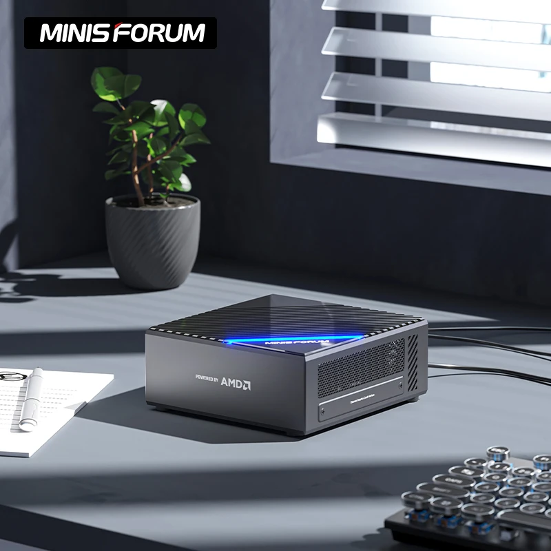 MINISFORUM B550 AMD Ryzen7 5700/4700G 8Cores/16Threads DDR4 HDD SDD gaming mini computer gamer pc