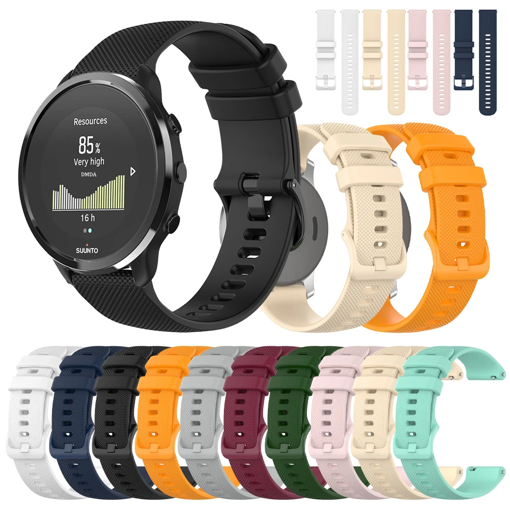 Correa de silicona suave para SUUNTO VERTICAL/9 PEAK PRO/DLC/5 PEAK Band 3 Fitness 20 22mm, accesorios de pulsera, correa de reloj