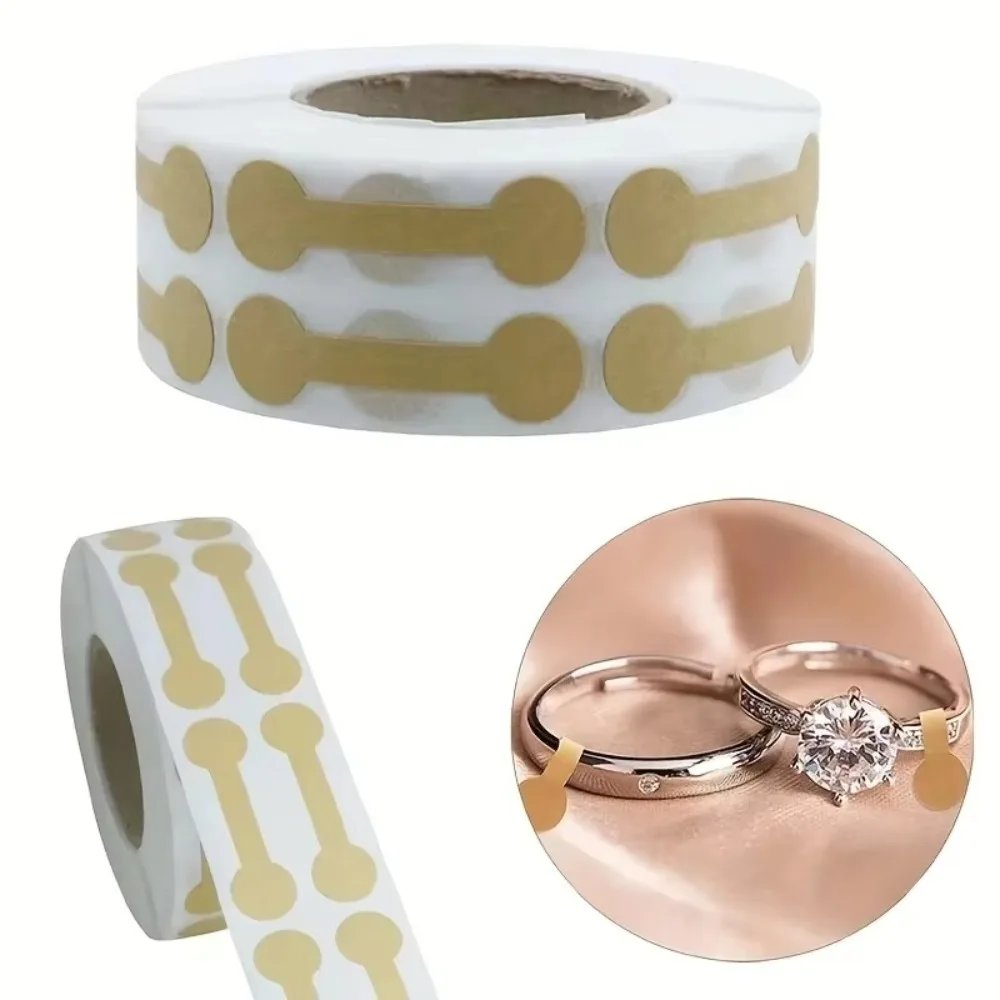 

500Pcs/Roll Kraft Paper Jewelry Price Label Stickers DlY Tags Dumbbell Designs Hanging Tags Display Tool Card Paper