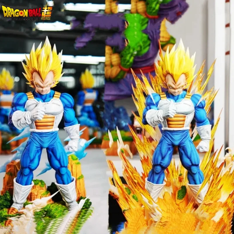 

Anime Dragon Ball Cs Vegeta Figures Gk Goku Demonize Super Saiyan Statues Around Anime Scenes Pvc Model Ornament Toys Gifts