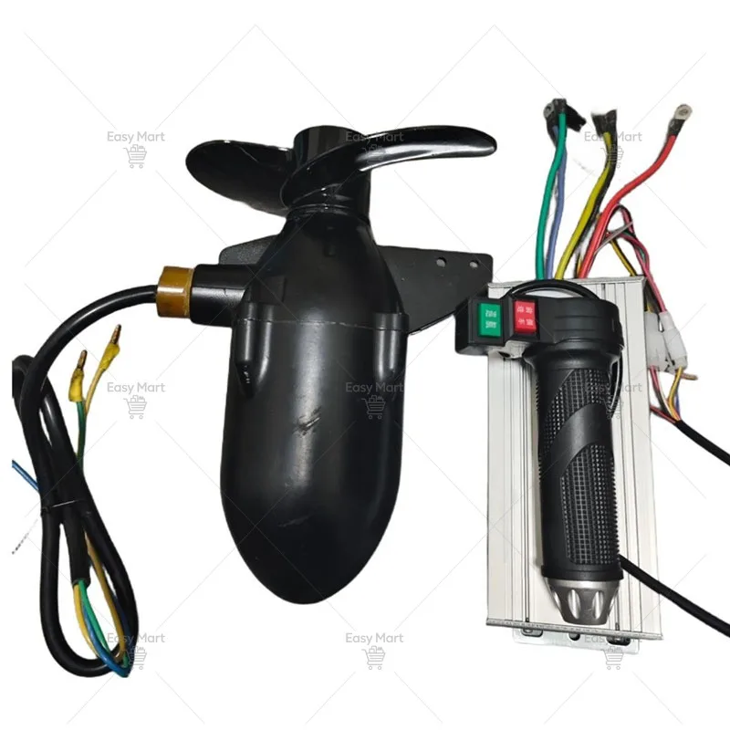 Marine Underwater Propeller Rubber Boat Electric Outboard Motor Brushless Motor Waterproof Motor With Controller Handle