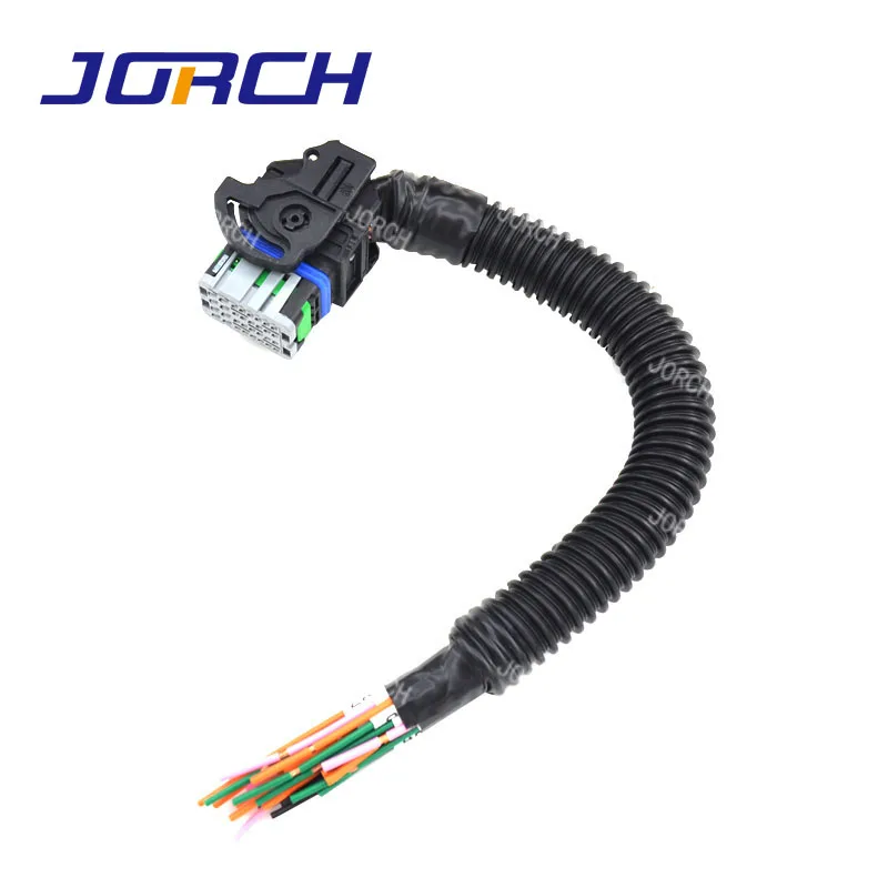 1set Automotive 32 Pin 48 Pin Computer Board Connector Plug With Cable Controller Wire Harness for Weichai OH6 Woodward