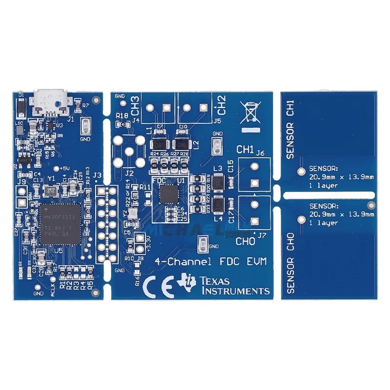 Spot FDC2214EVM Four-channel Two Capacitor Sensors FDC2214 Evaluation Module MSP430
