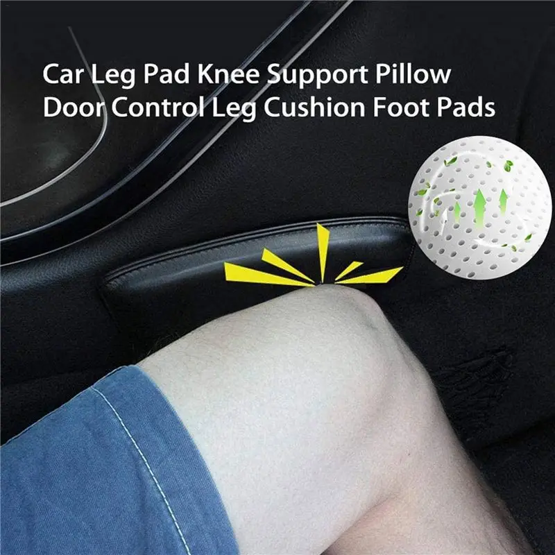 Precise Universal Car Armrest Cushion Automotive Soft Leather Center Console Knee Pad Door Armrest Elbow Pad Comfort Pillow,2PCS