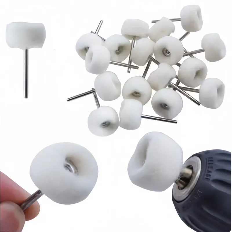 

6Pcs Textile Polishing Wheels for Drill & Rotary Tools, Multi-material Polish for Wood, Metal, Glass