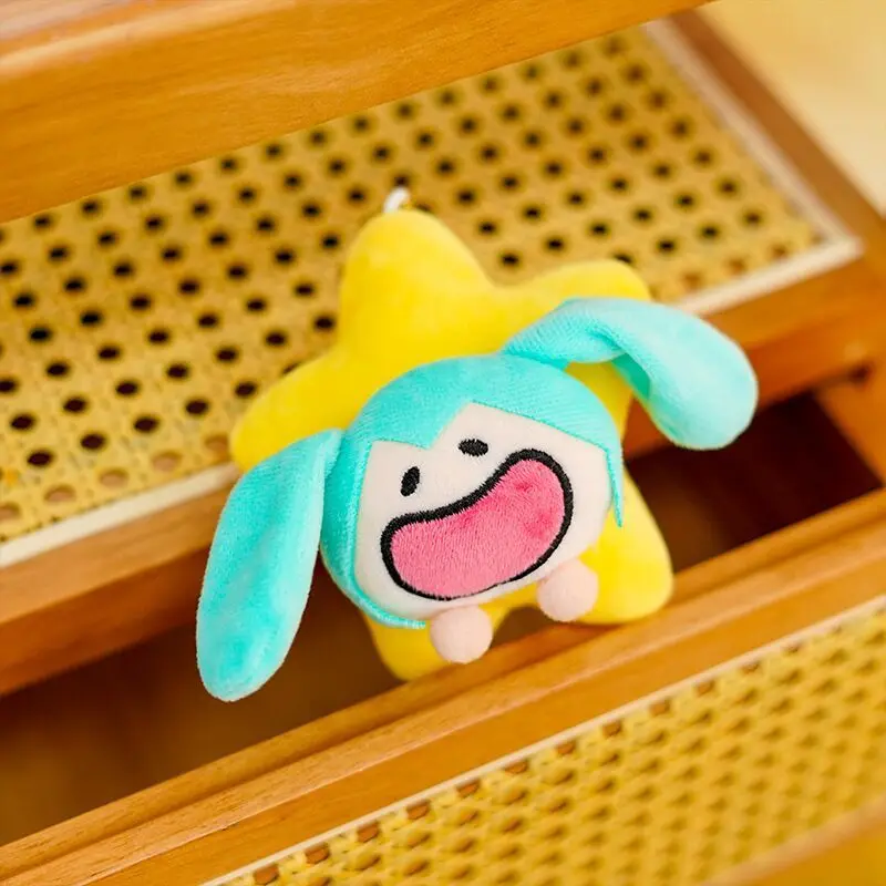 Cute Hatsune Miku Plush Keychain Plush Toy Doll Cartoon Character Plushie Bag Charm Keyring Stuffed Animal Soft Toy Anime