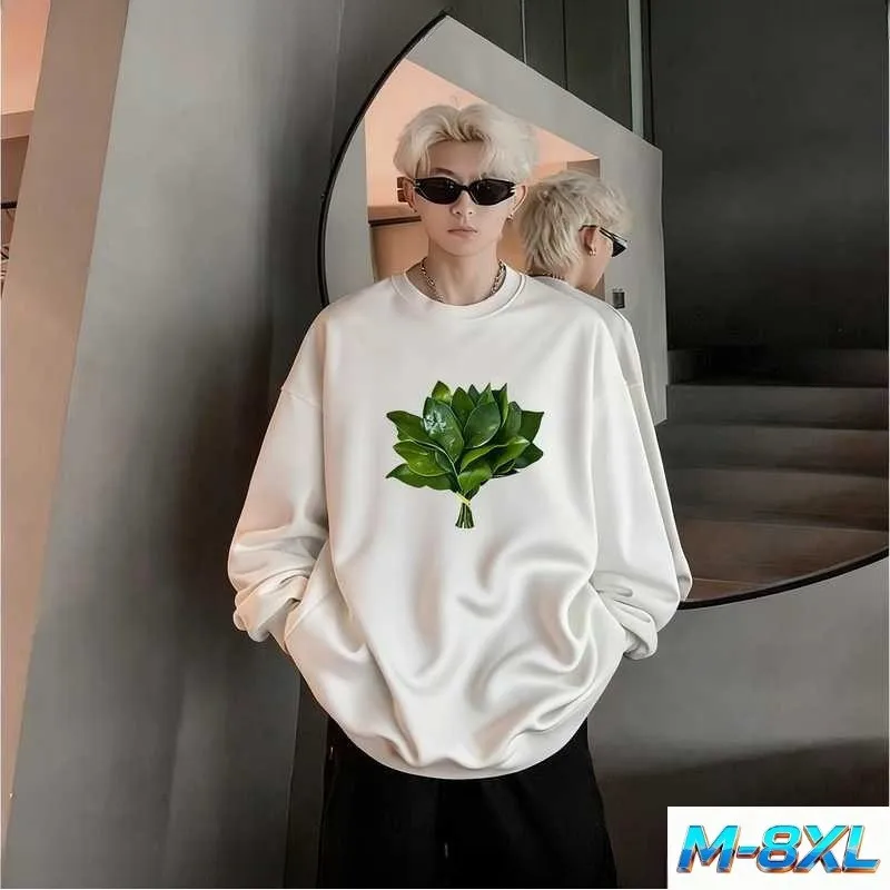 نقل أوراق الجريب فروت الكورية نمط كسول البلوز فضفاض كبير الحجم قميص رياضي الخريف الشتاء الدافئة أعلى ستار الزي #4