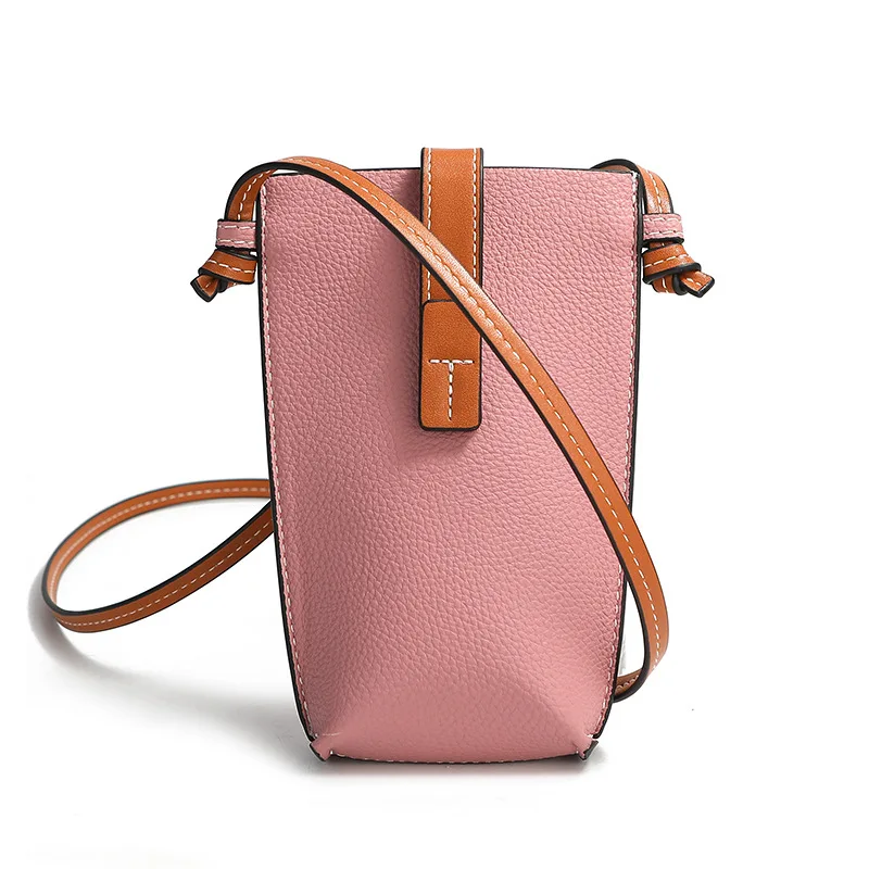 Women Pu Leather Mobile Phone Bag Small Shoulder Bag Shoulder Messenger Bag Purses and Handbags Cell Phone Packet