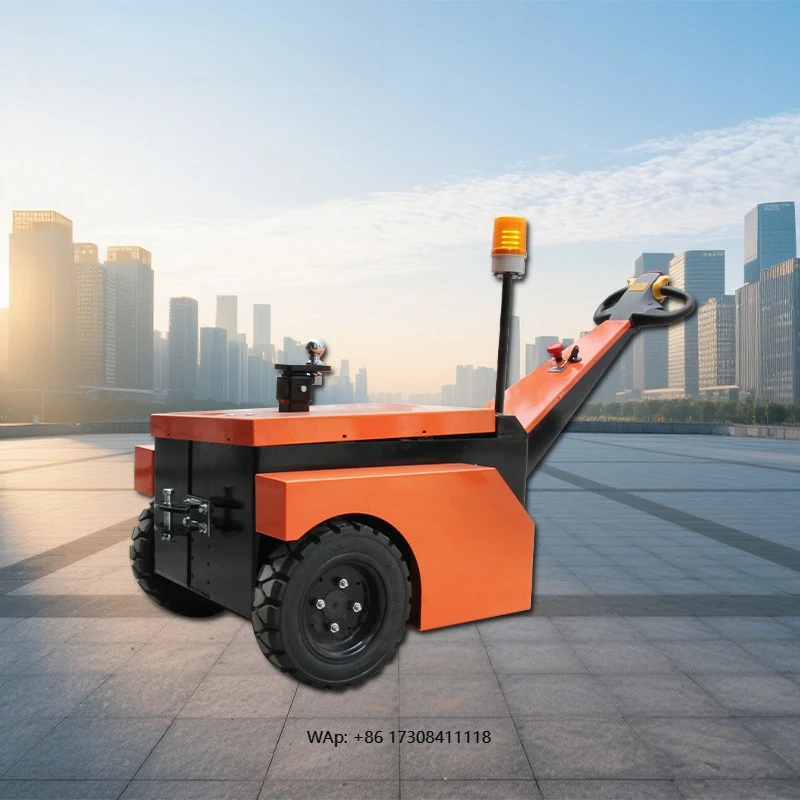 

Mini Electric Tow Tractor Hand-Pulled Cargo Trailers New Steel Material 1500kg Traction Load for Retail