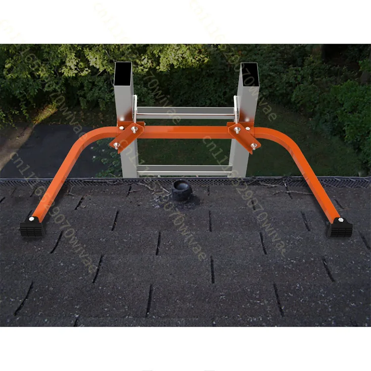 Straight ladder hook, ladder stabilizer, three-piece expansion tube