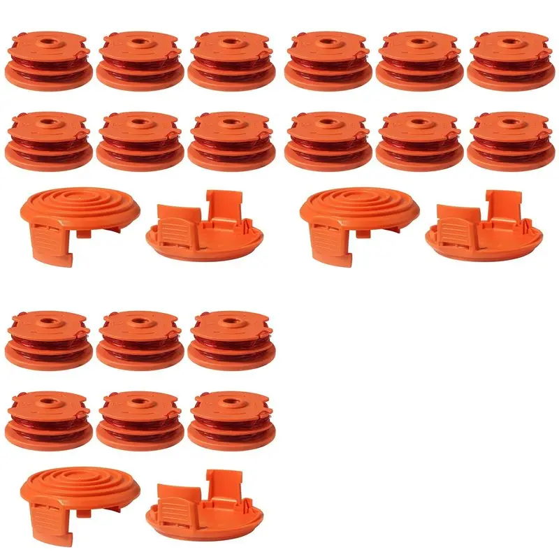 BAAG-18X Weed Eater Replacement Spools For Worx WA0007 WG116 WG119 String Trimmer Edger Spool Line Refills Parts Auto-Feed